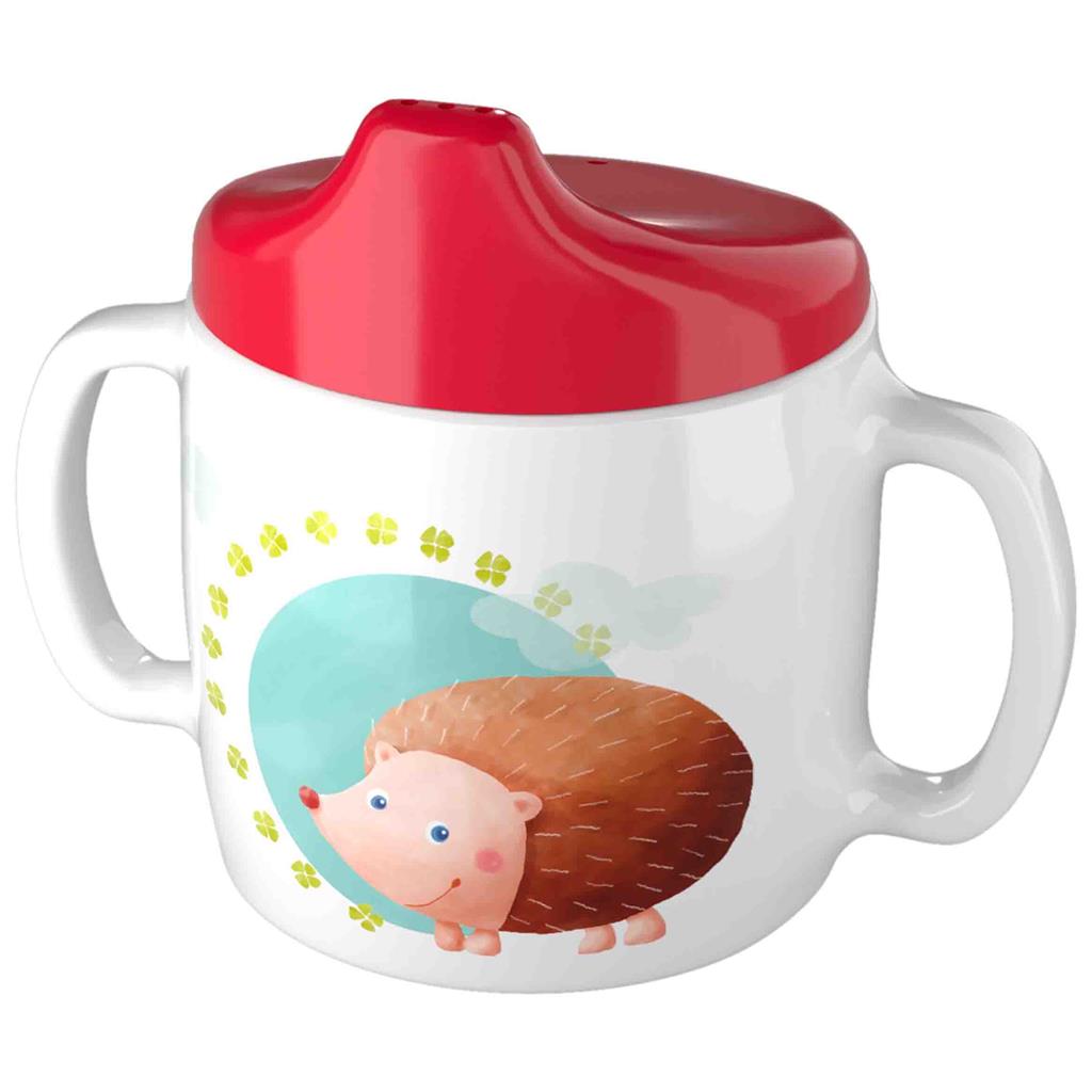 Baby drinking cup happiness