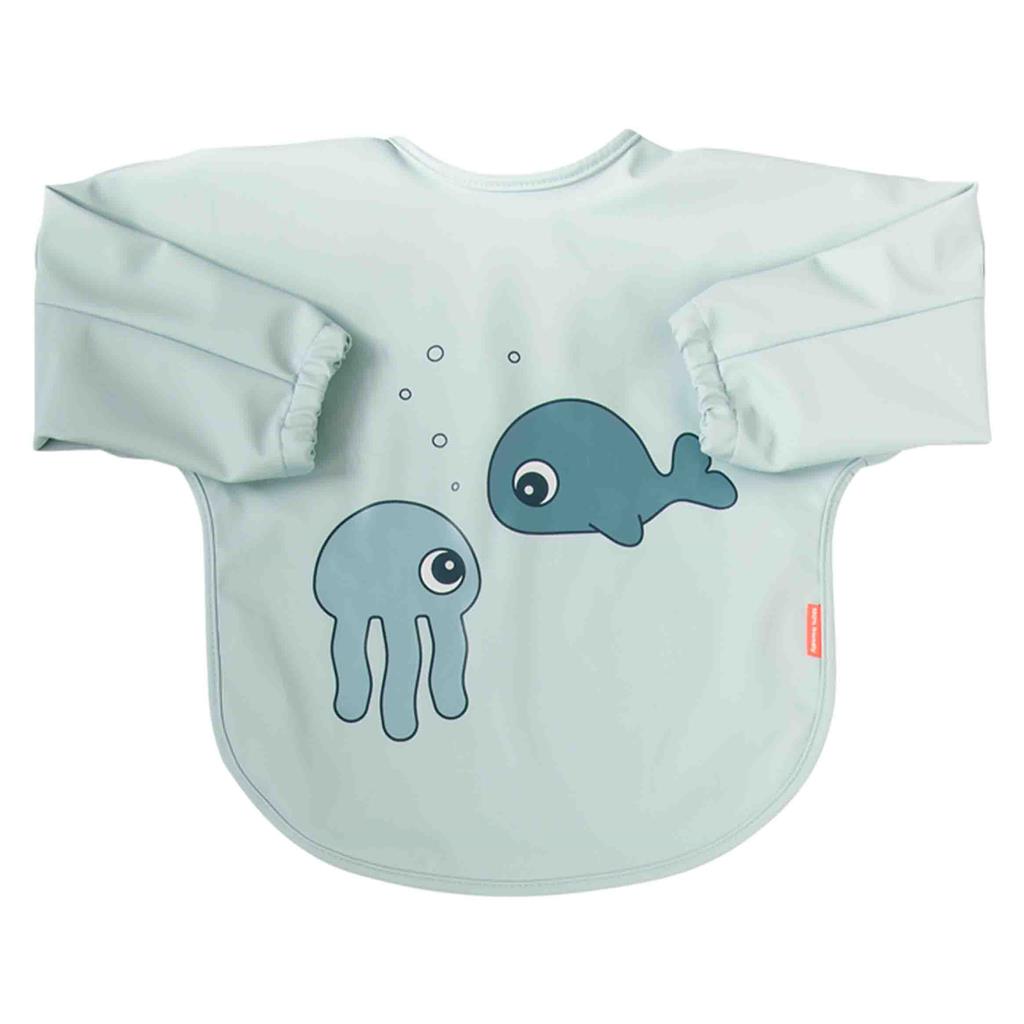 Bib with sleeves sea friends