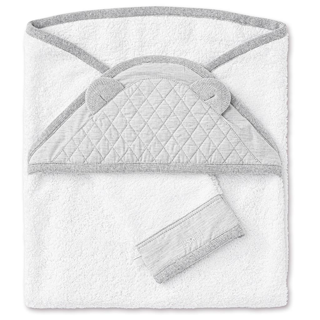 Serviette de bain Arne gris clair de lune