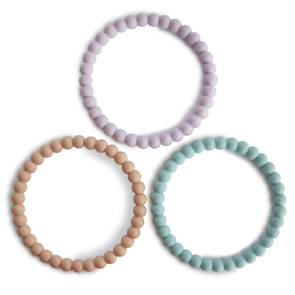 Bracelet de dentition en silicone (3 pièces)