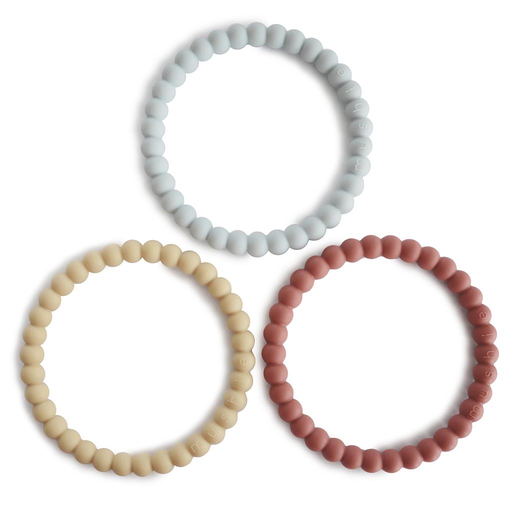 Teething bracelet silicone (3 pieces)