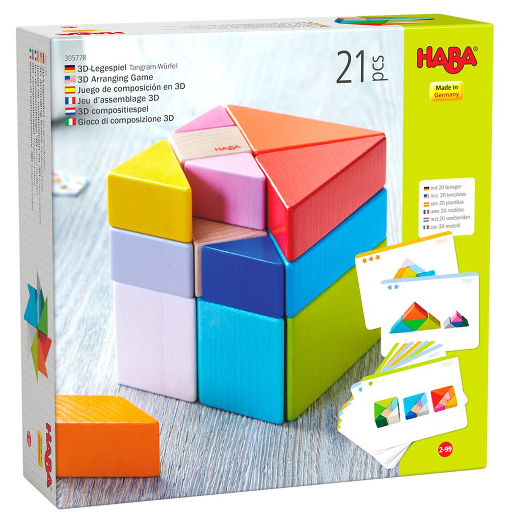 3D composition game tangram cube