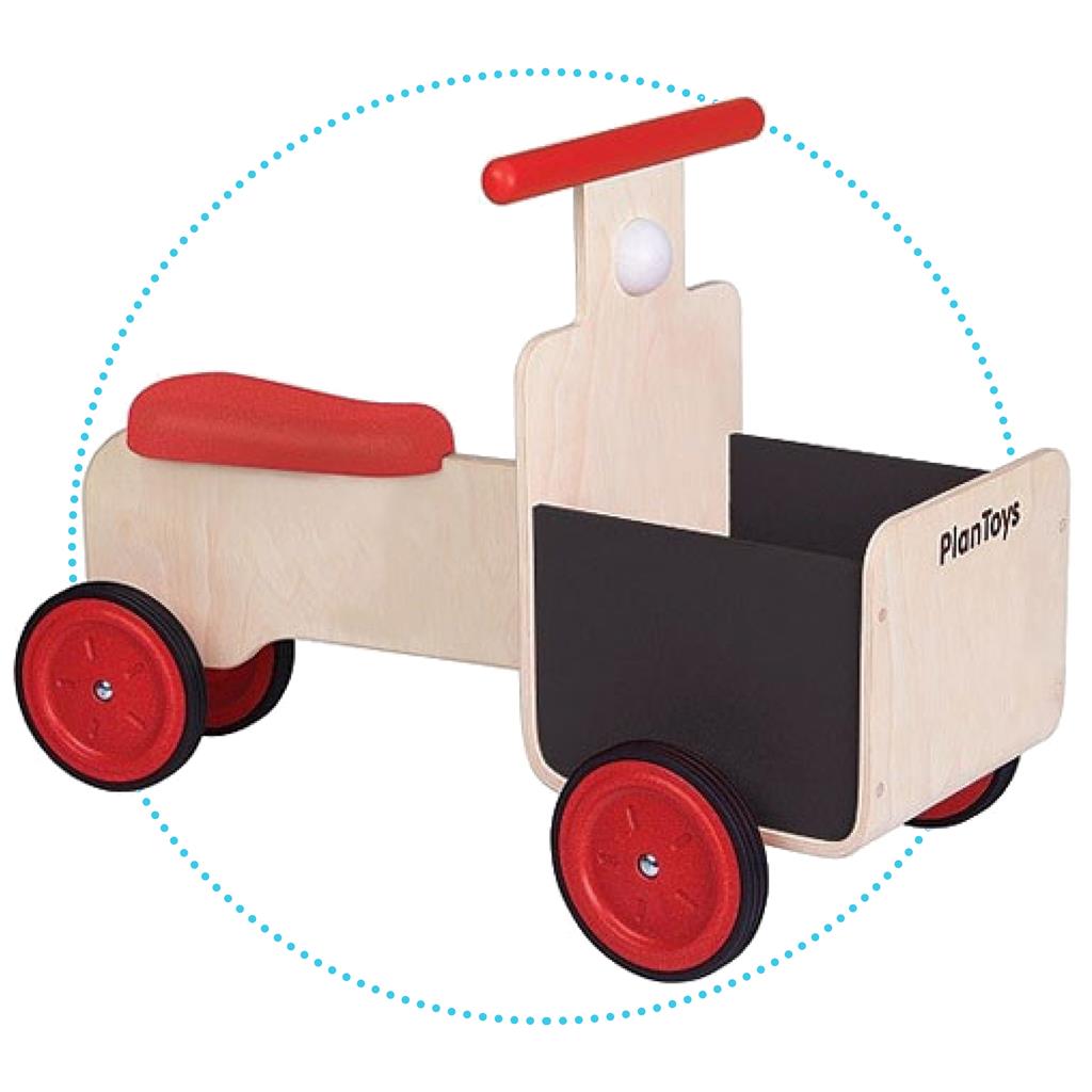 Balance bike with luggage box