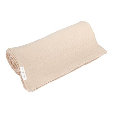 Couverture d'emmaillotage hydrophile 120 x 120 Beige Little Dutc