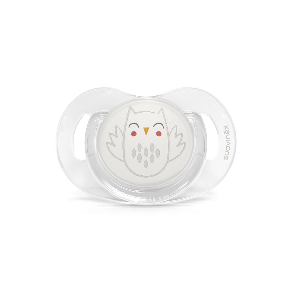 Pacifier 0-6m (sil.) reversible Owl Suav Bonhomia