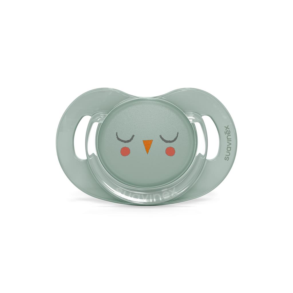 Pacifier 6-18m (sil.) reversible Owl Suav Bonhomia