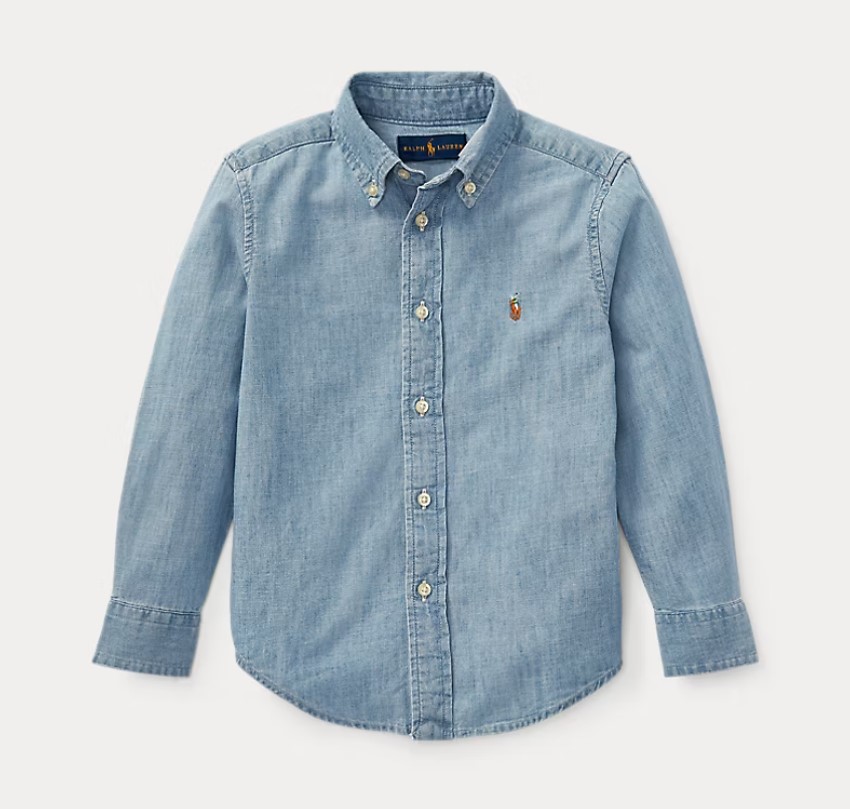 Hemd katoenen chambray (2j-7j)