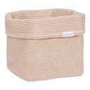 Knitted commodity basket small Beige