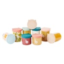 Isy Bowls glass storage jars - 6 x 250ml + 3 x 120ml