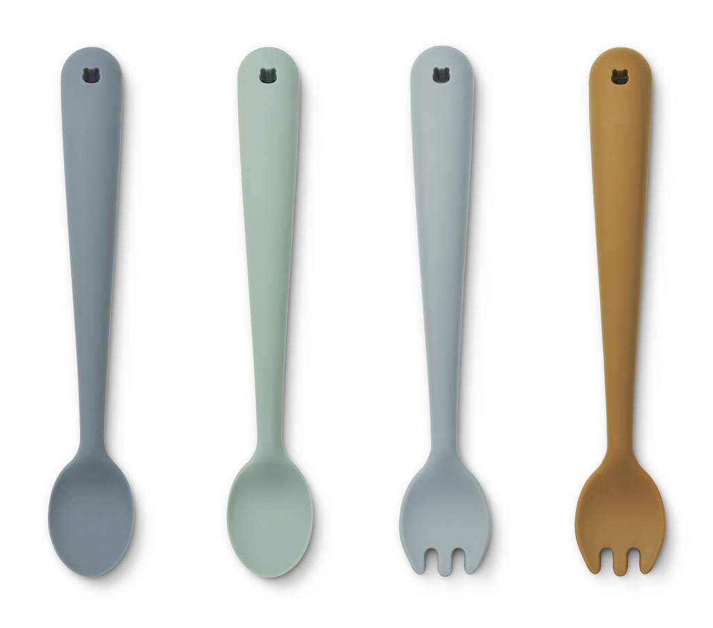 *Vork + lepel (4-pack) Shea