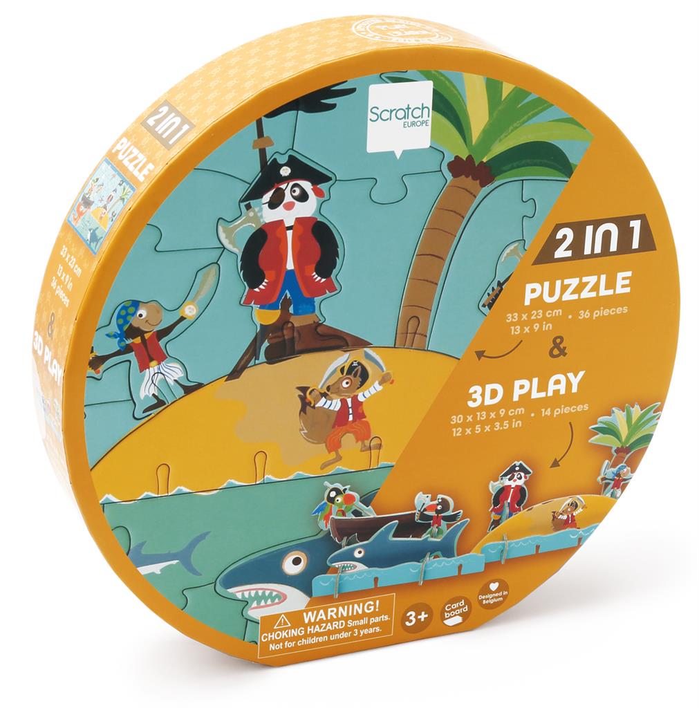 Play puzzle 36 pieces pirate