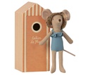 Beach mouse mom in beach cabin maileg