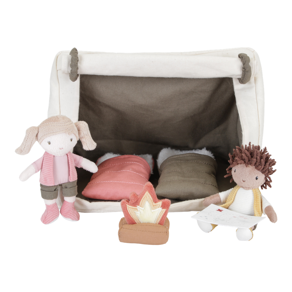 Play set with doll Camping