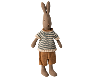 Lapin taille 1 - marron - chemise et short