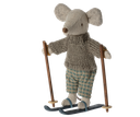 Winter mouse with ski set - big brother