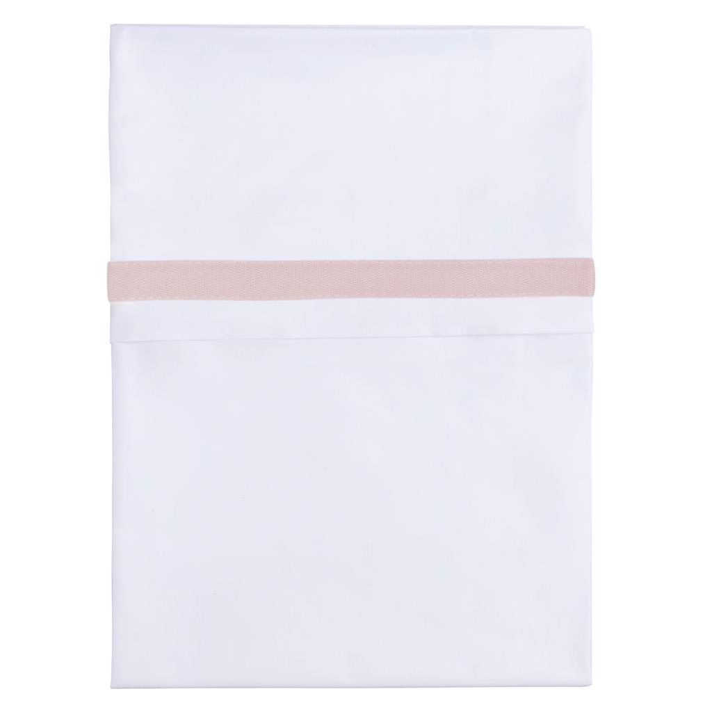 Drap de berceau (passepoil tissé de couleur) pour bébé uniquement