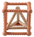 Silicone kubus Karamel/beige