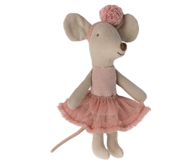 Souris ballerine - petite sœur rose