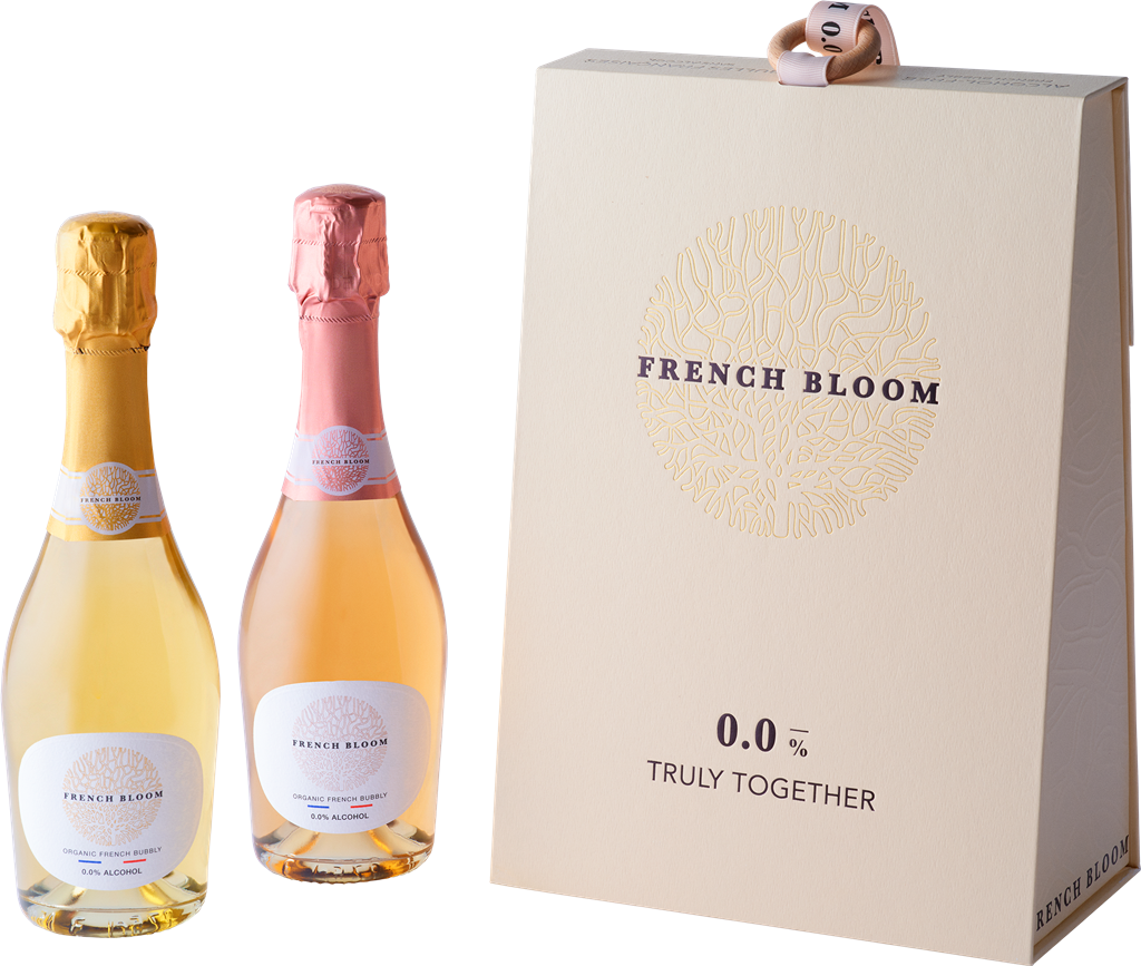 Gift set of non-alcoholic bubbles