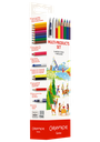 Box of colored pencils + accessories