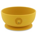 Silicone bowl with suction cup