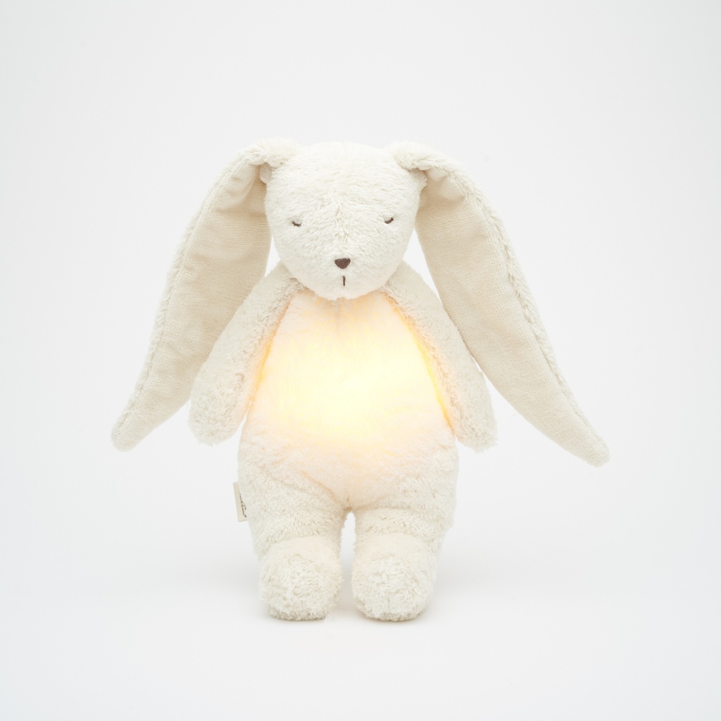 Stuffed rabbit organic (with light and sound)