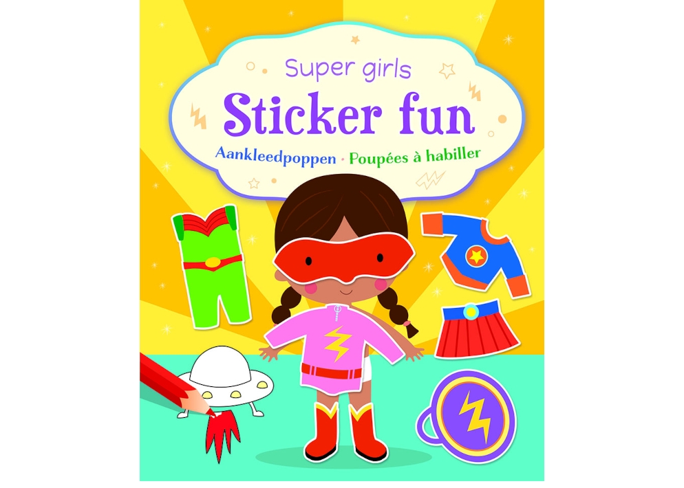 Super girls Sticker Fun - Dress-up dolls