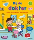 Coloring and sticker book with words - At the doctor's office