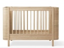Wood Mini+ cot bed incl. junior kit