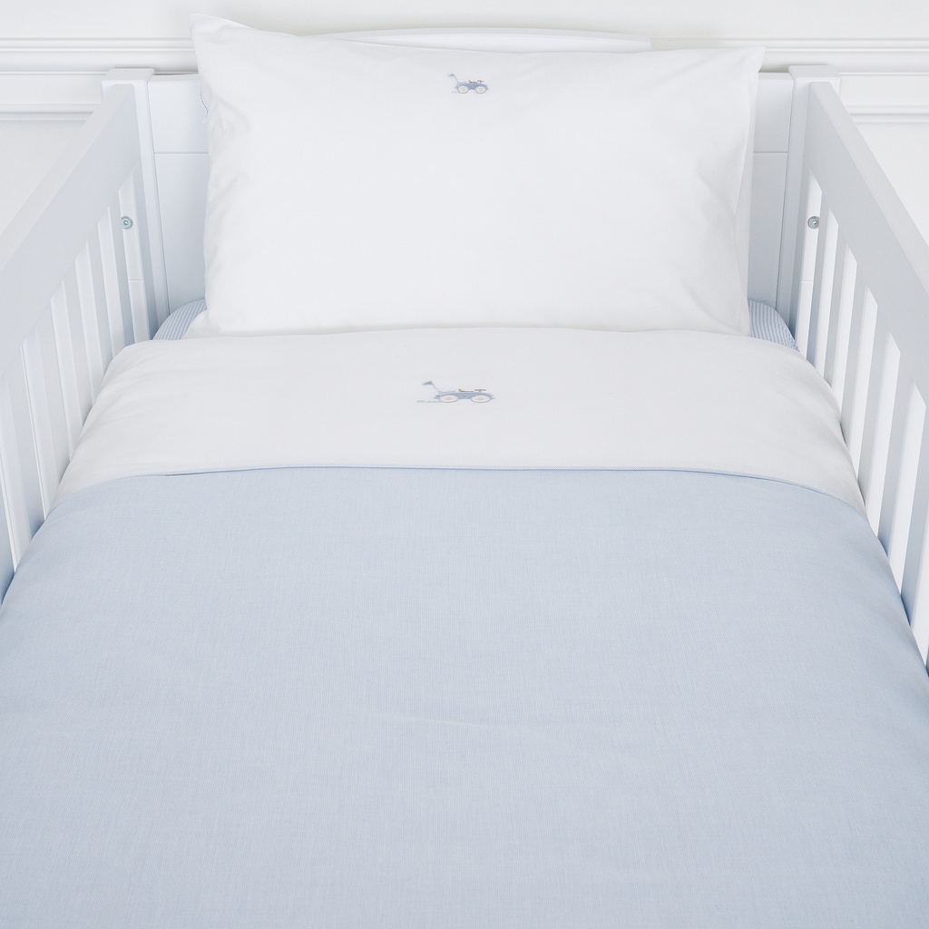 Donsovertrek bed en sloop (100x135cm)