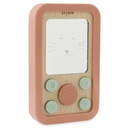 Téléphone bébé en bois avec silicone