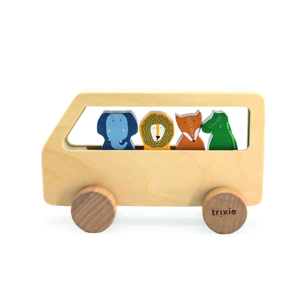 Wooden animal bus