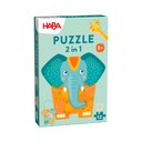 Puzzle en bois 2 en 1 - Eléphant