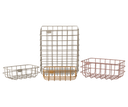 Metalen mandjes - set van 4