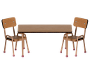 Set met tafel en stoelen - muis