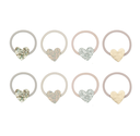 Haarelastiek hart mini (8 stuks)