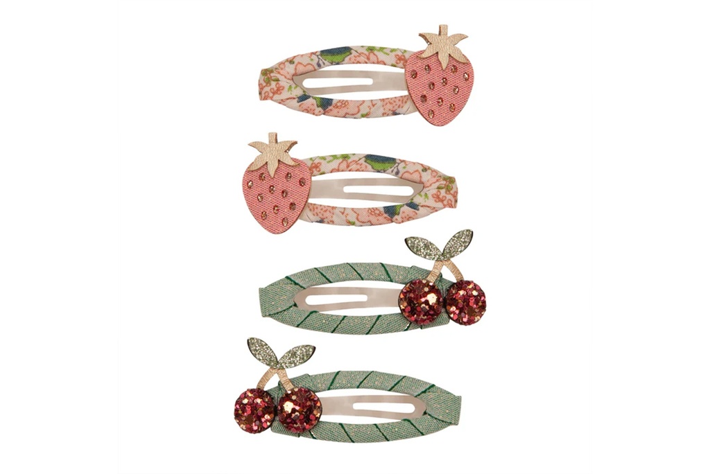 Haarspeld fruitig bloemig (4 stuks)