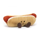 Knuffel vermakelijke hotdog (25cm)