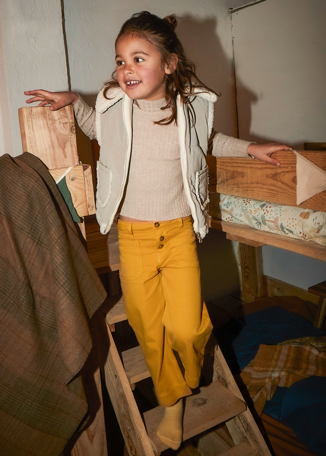 Twill broek met rechte pijpen