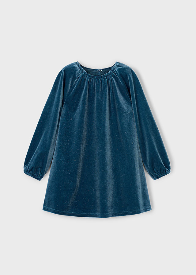 Velours feestjurk met glitters