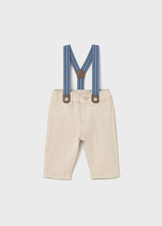 Broek met bretellen
