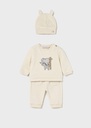 3-delige set met broek, trui en muts