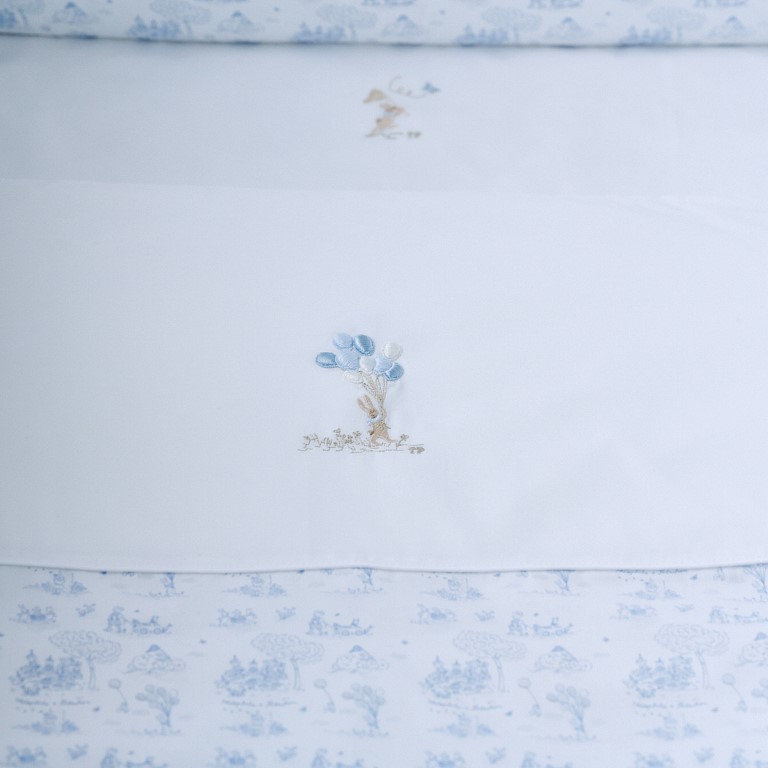 Donsovertrek bed en sloop (100x135cm)