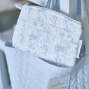 Platte tas – Gewatteerd Blue Garden Party