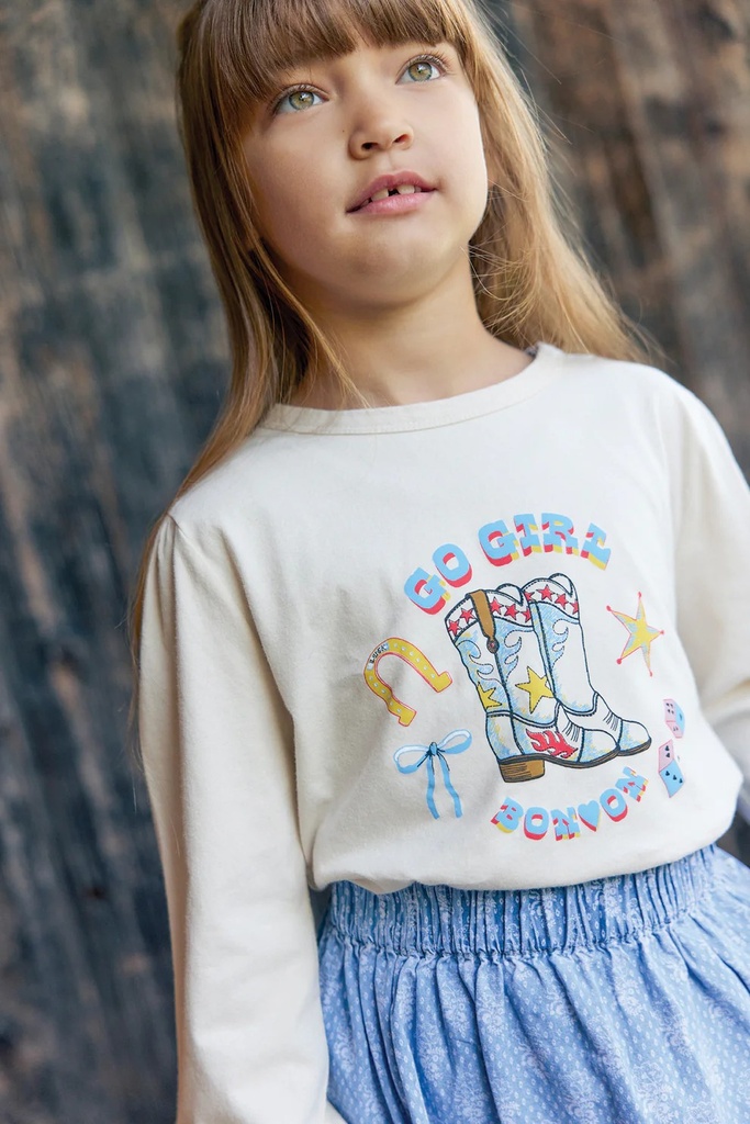 T-Shirt lange mouwen Titty Go Girl