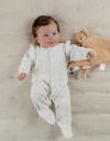 Pyjama met ruches in fluweel