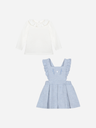 Set met salopetjurk en t-shirt