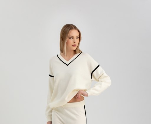 Pull de maternité Blanche