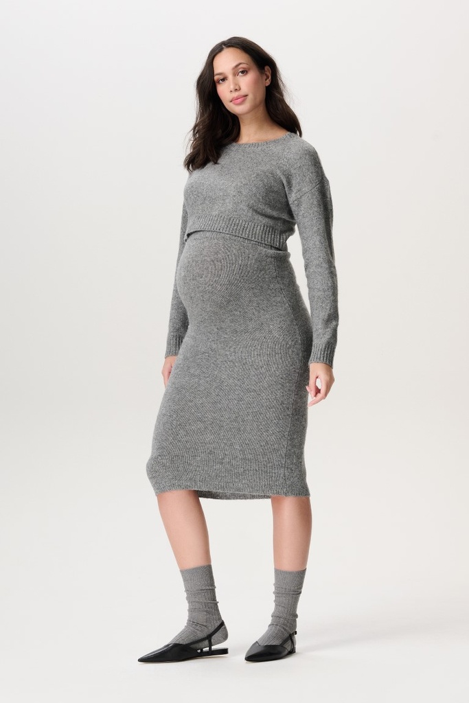 Maternity skirt Otta with lurex - over the belly