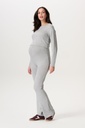 Flared maternity leggings Drobak - over the belly